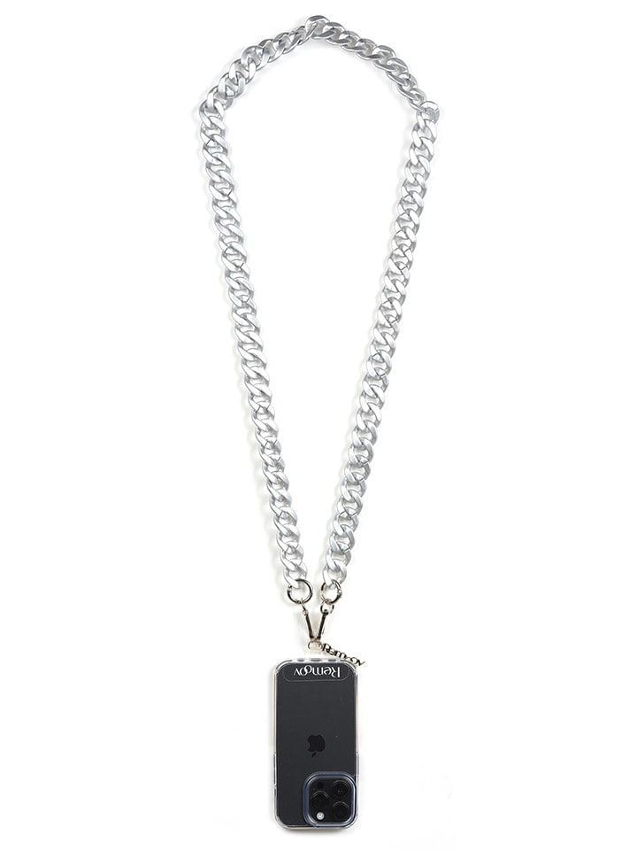 Smartphoneketting "Helsinki" zilverkleurig - (L)120 cm