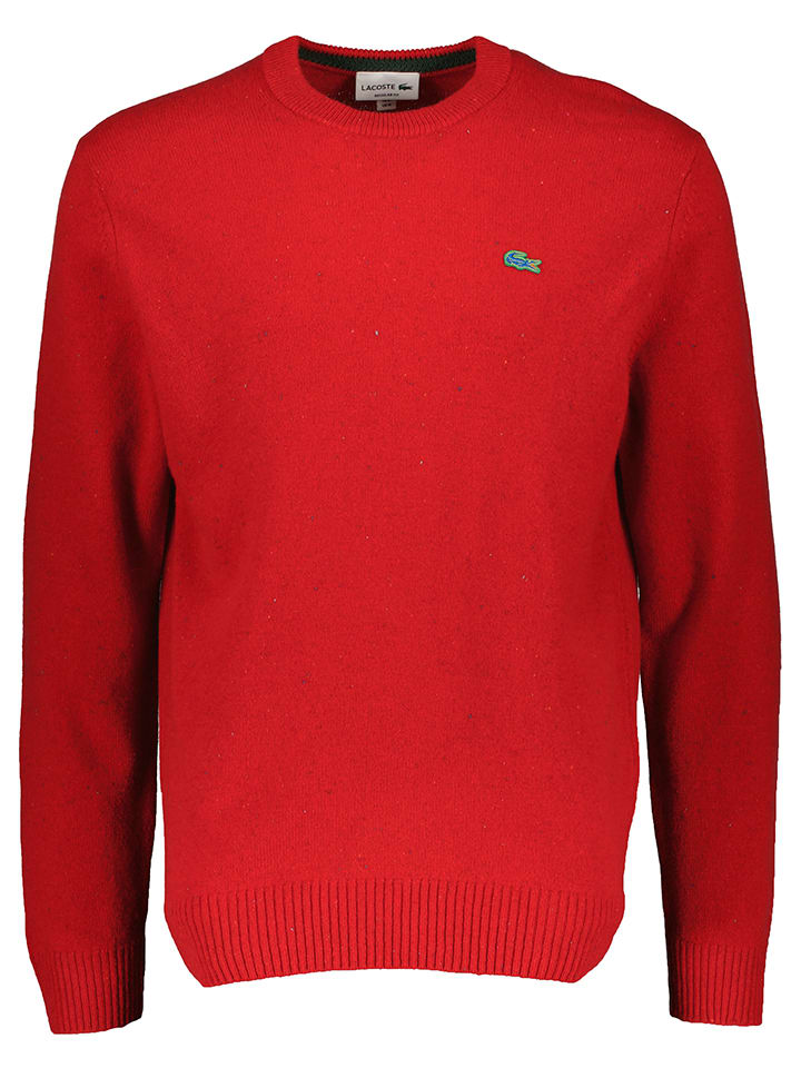 Lacoste Wollen trui rood goedkoop kopen limango