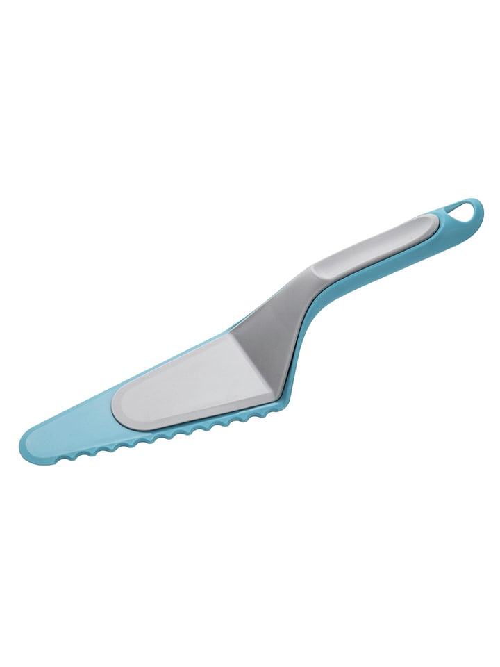 2in1-Tortenheber in Blau/ Grau - (L)27,5 cm