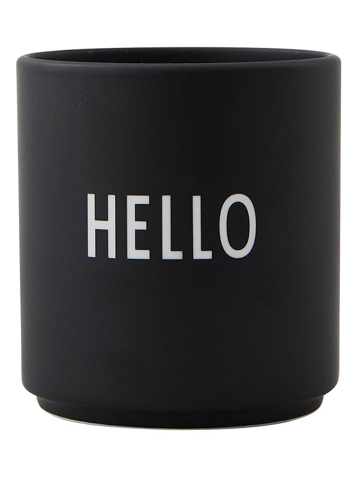 Becher "Hello" in Schwarz - 250 ml