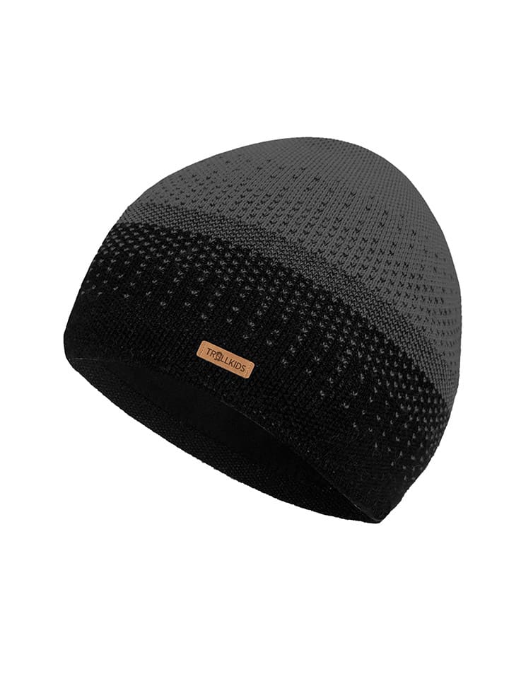 Czapka beanie "Merino" w kolorze czarnym