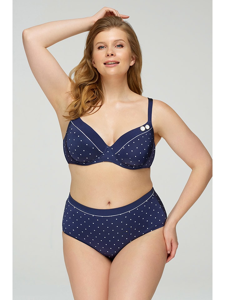 Biustonosz bikini w kolorze granatowym
