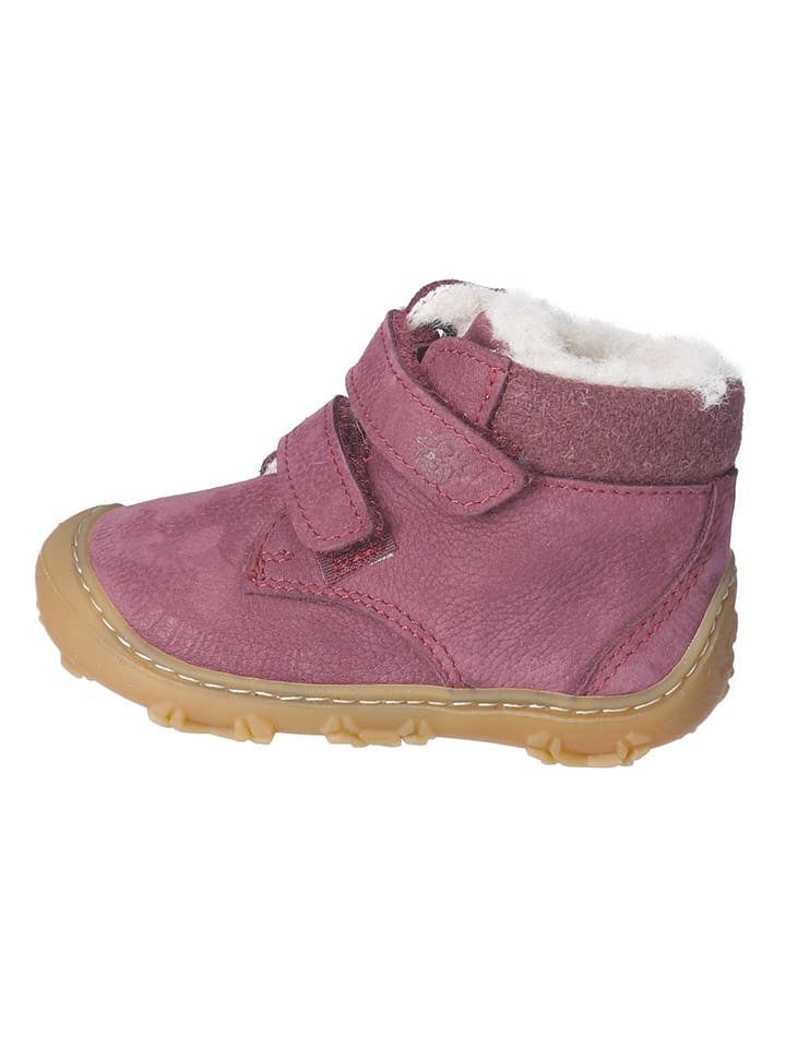Leren winterboots "Nico" roze
