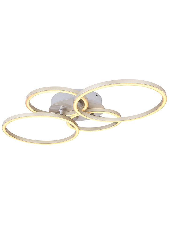 LED-Deckenleuchte in Gold - (B)65,5 x (H)7,5 x (T)40,6 cm