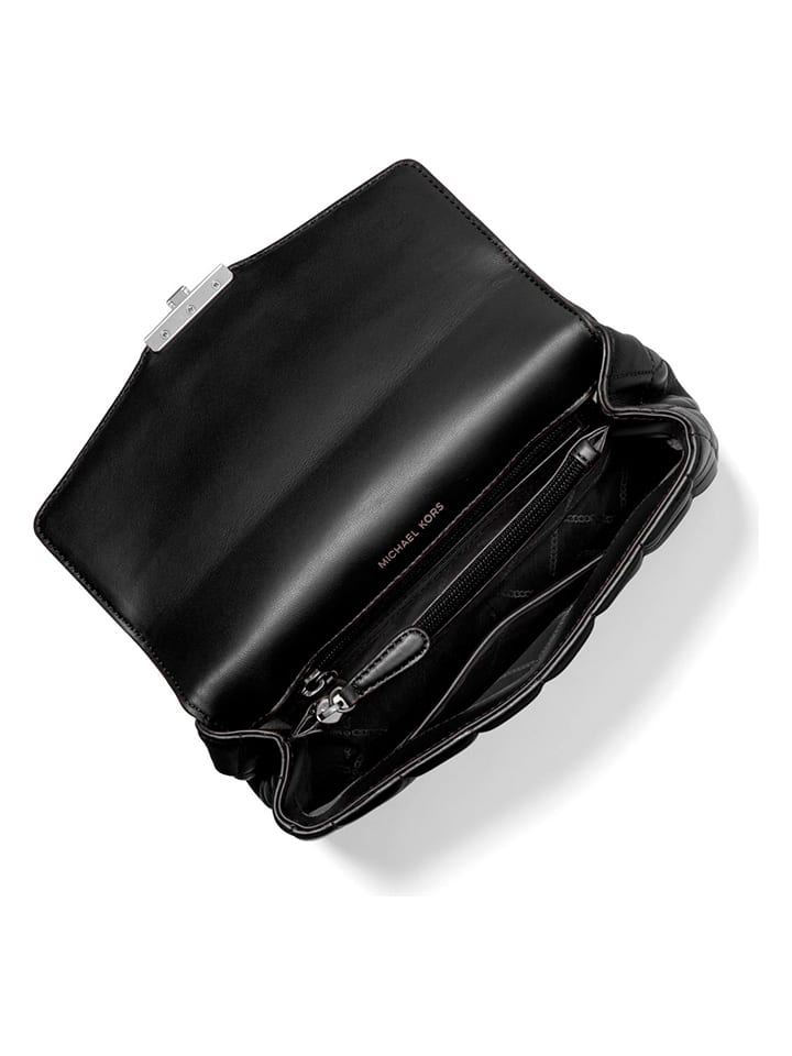Michael Kors Leder Umhangetasche in Schwarz B 24 x H 14 x T 7 5 cm gunstig kaufen limango