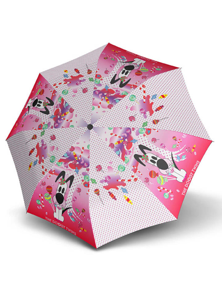 Kinderschirm in Pink/ Weiß