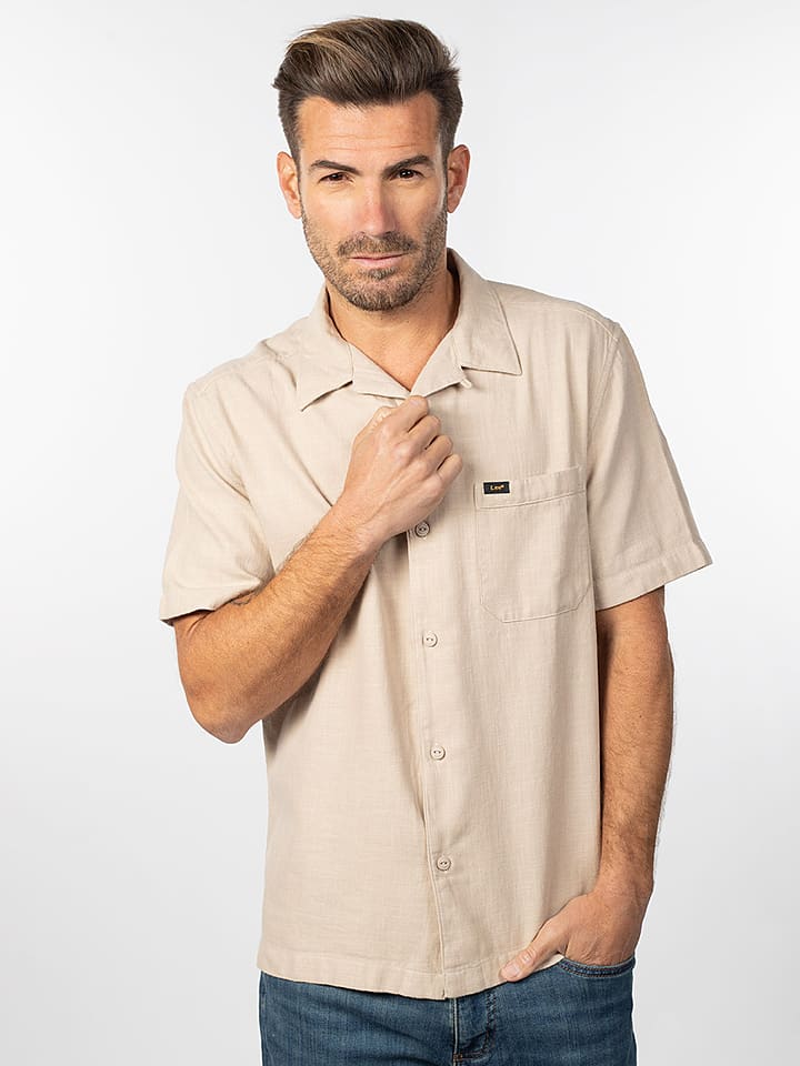 Hemd - Regular fit - in Beige