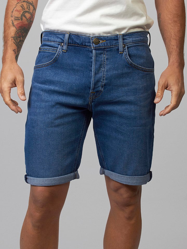 Jeans-Shorts in Dunkelblau