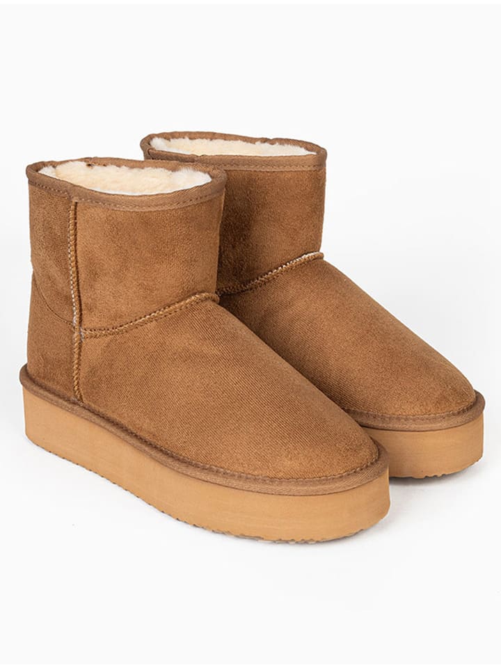 Winterboots "Stela" lichtbruin