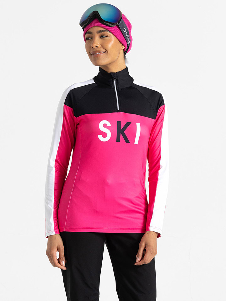 Funktionsshirt "Powder" in Pink/ Schwarz