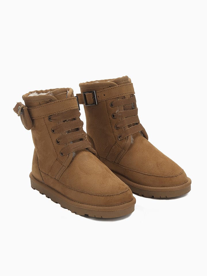 Winterboots "Eshani" in Hellbraun