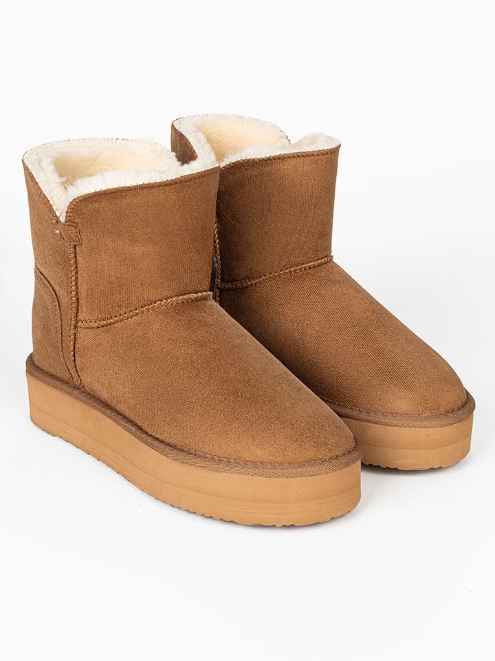 Winterboots "Bellevue" in Hellbraun