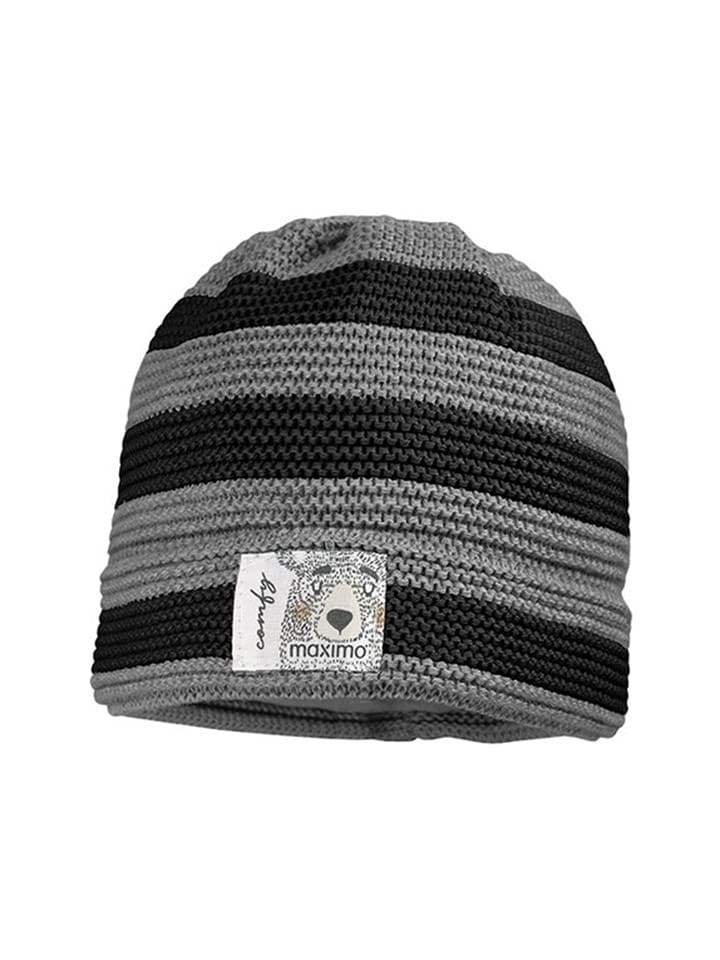 Mütze in Grau/ Schwarz