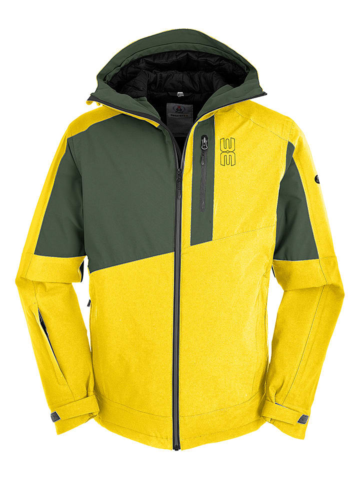 Ski-/ Snowboardjacke "Hochkönig 3XT" in Gelb/ Khaki