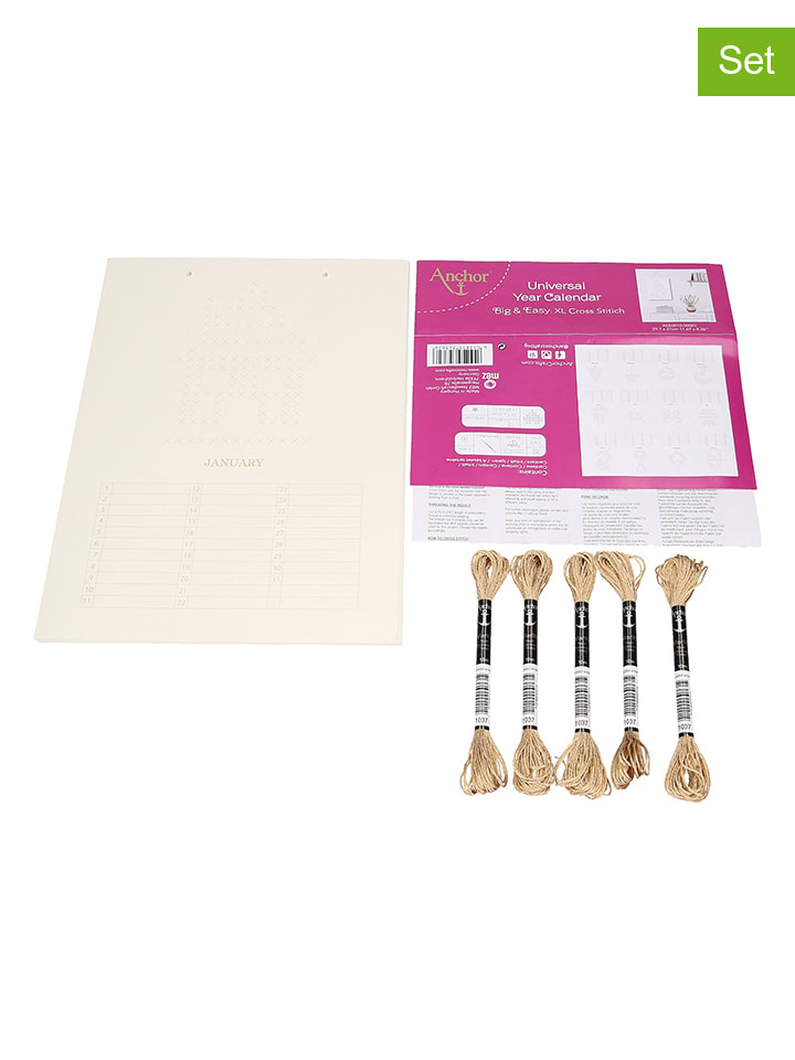 Stick-Set "Universal Kalender" in Hellbraun