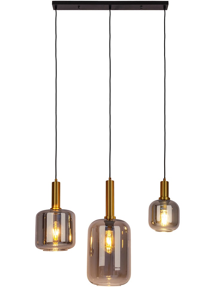 Hängeleuchte "Fumo" in Grau - (B)82,5 x (H)150 cm