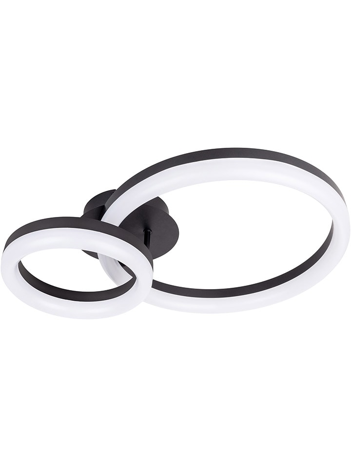 LED-CCT-Deckenleuchte "Circulo" in Schwarz - EEK G (A bis G)