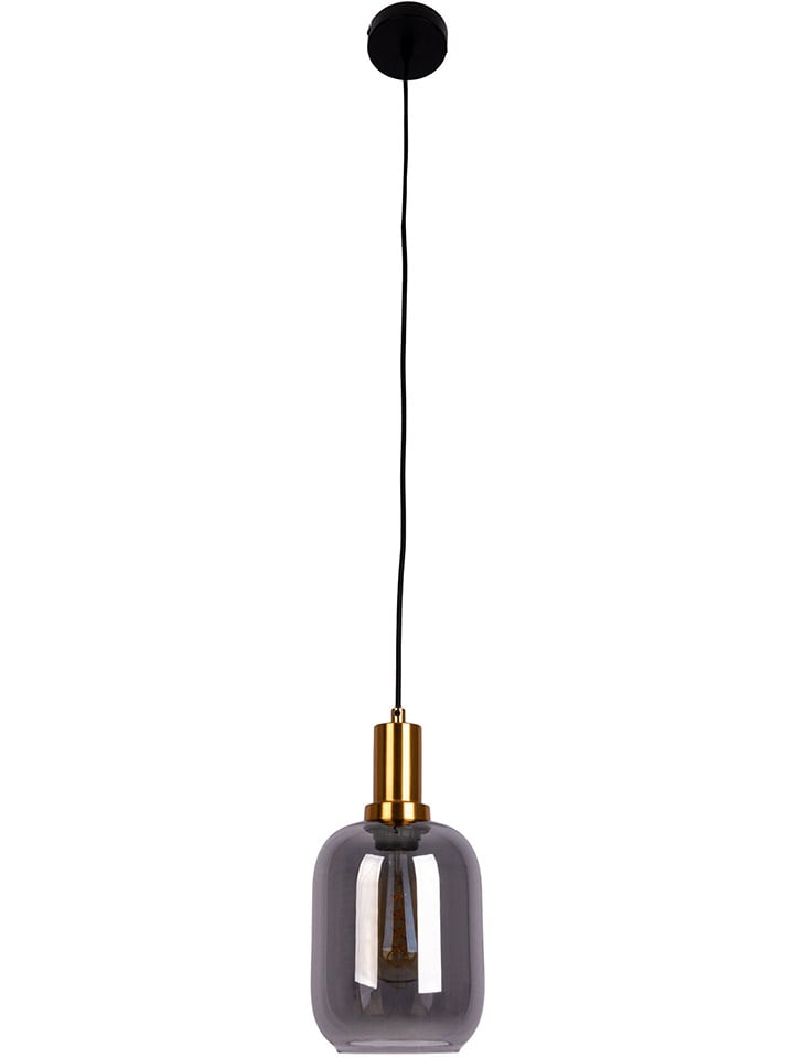 Hängeleuchte "Fumo" in Schwarz/ Gold
