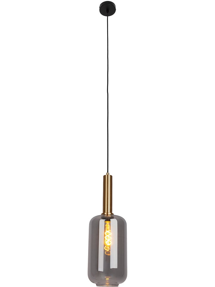 Hängeleuchte "Fumo" in Schwarz/ Gold