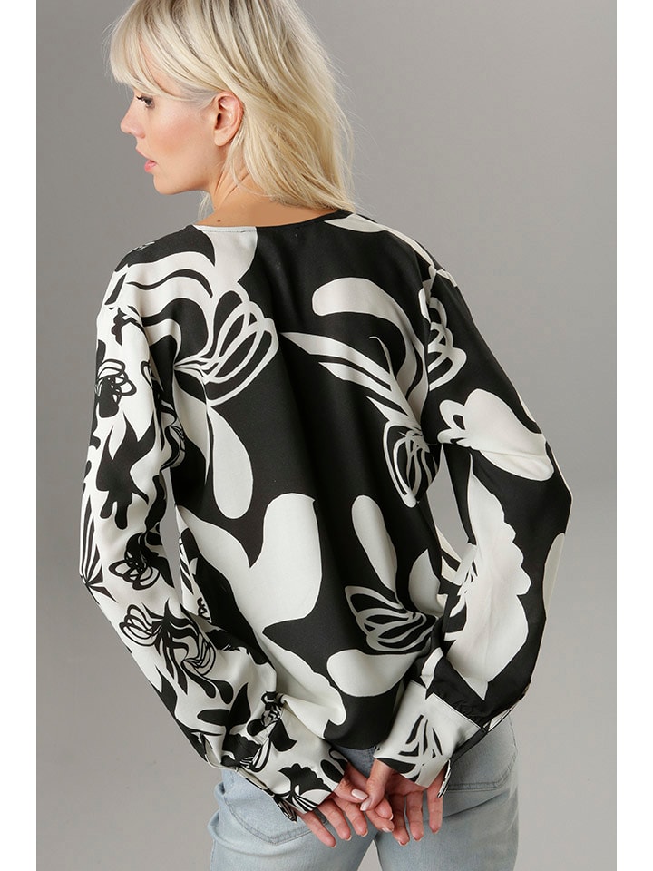 Aniston Bluse in Schwarz/ Weiß günstig kaufen | limango