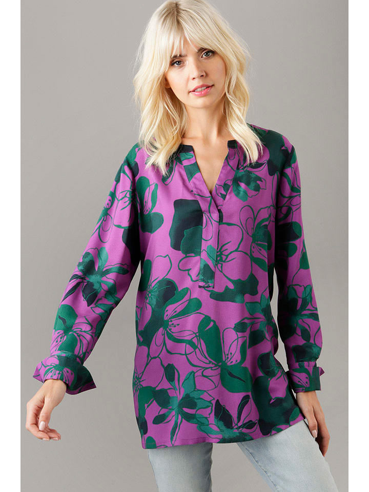 Aniston Bluse in Lila/ Grün günstig kaufen | limango