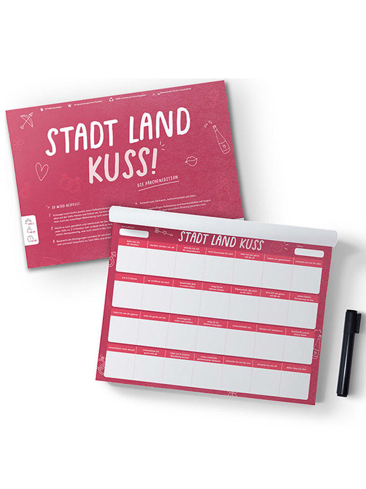 Ratespiel "Stadt Land Kuss" - ab 16 Jahren