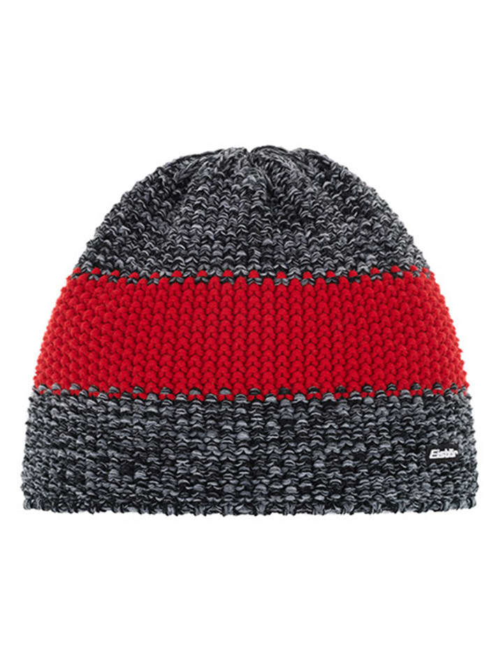 Mütze "Styler" in Grau/ Rot