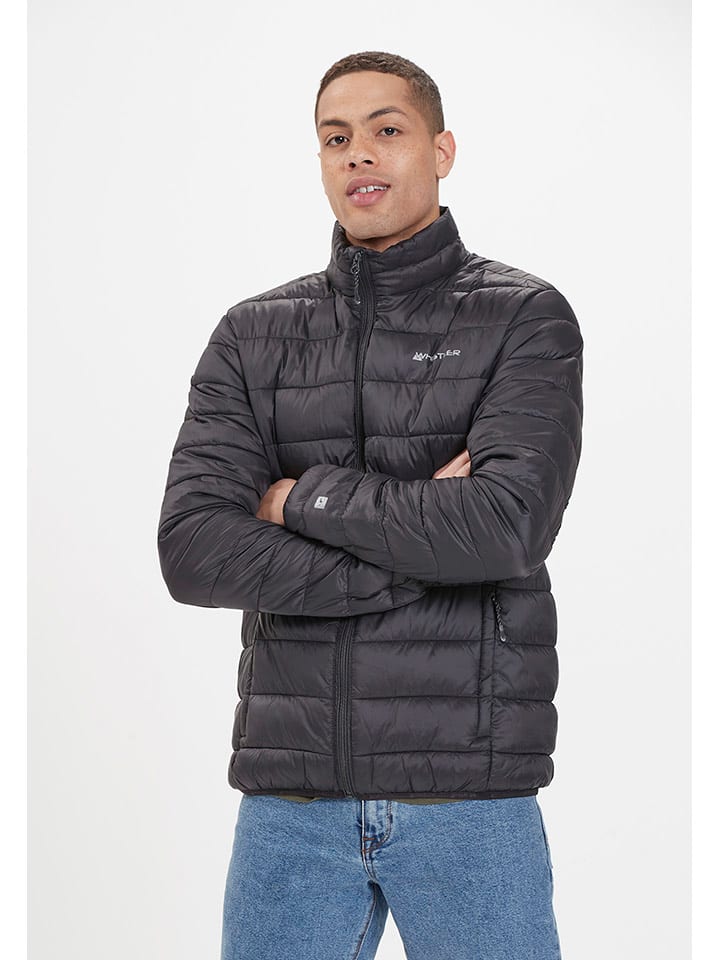 Steppjacke "Leopold" in Schwarz 