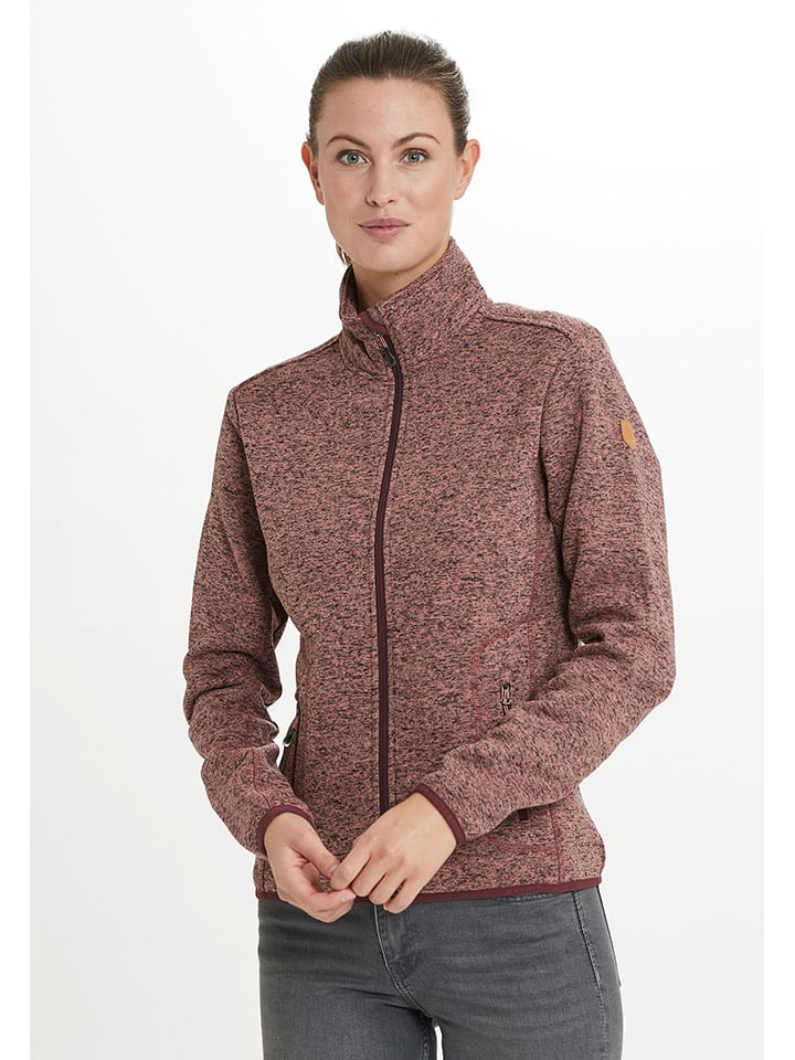 Fleecejacke "Samani" in Bordeaux