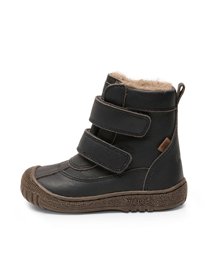 Leren winterboots donkerblauw