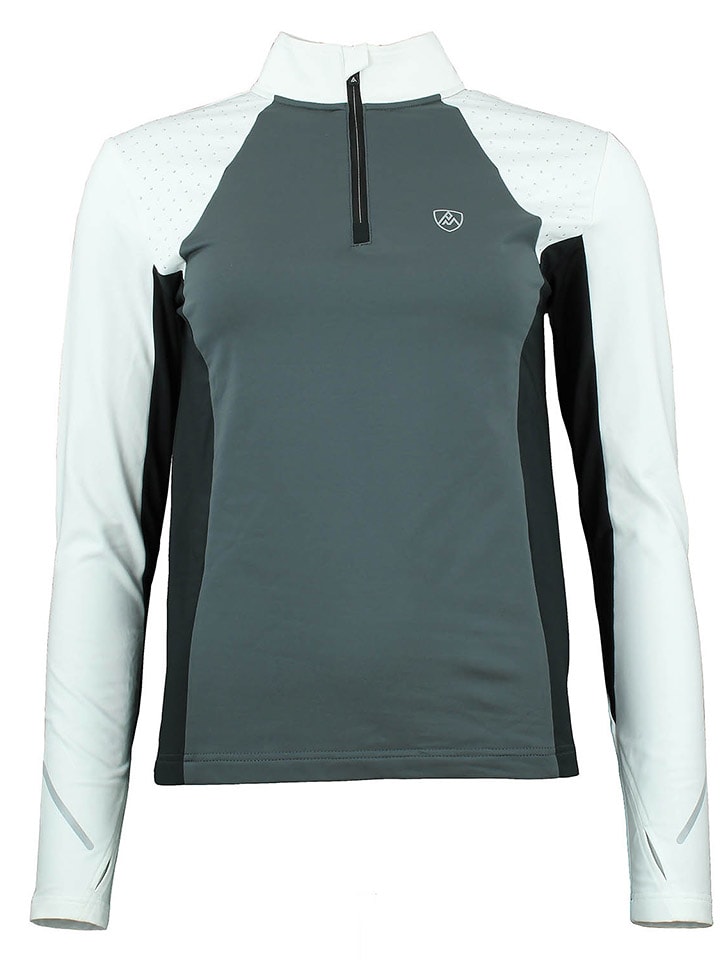 Funktionsshirt "Aflint" in Weiß/ Grau