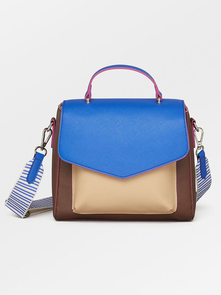Becks ndergaard Schoudertas bruin blauw B 23 x H 20 cm