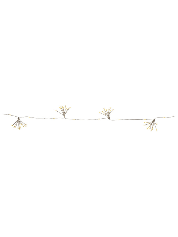 LED-Lichterkette "Dew Drop Flower" in Warmweiß - (L)140 cm