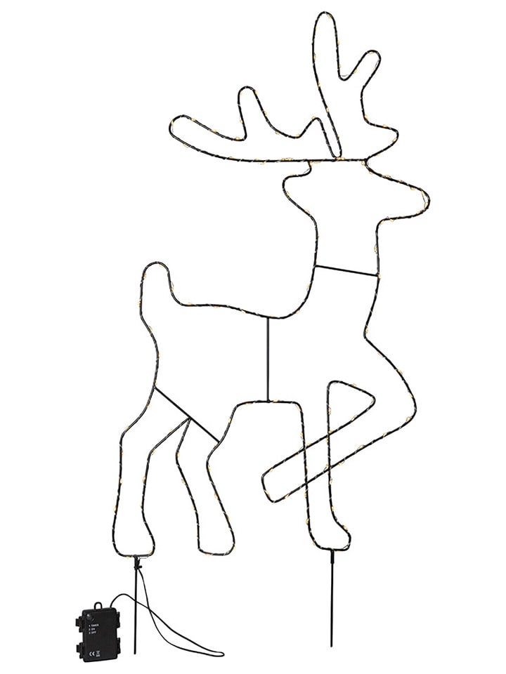 Dekoracyjna figurka LED "Cupid" w kolorze ciepłej bieli - 50 x 88 cm