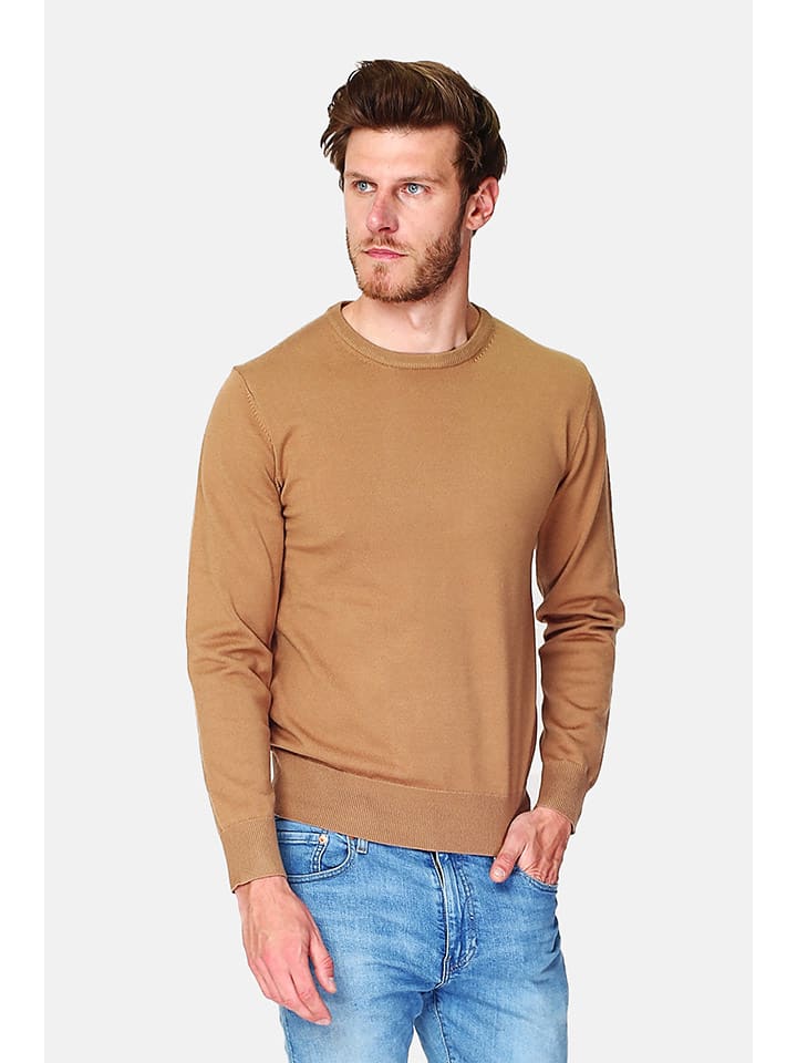 Sweter w kolorze karmelowym