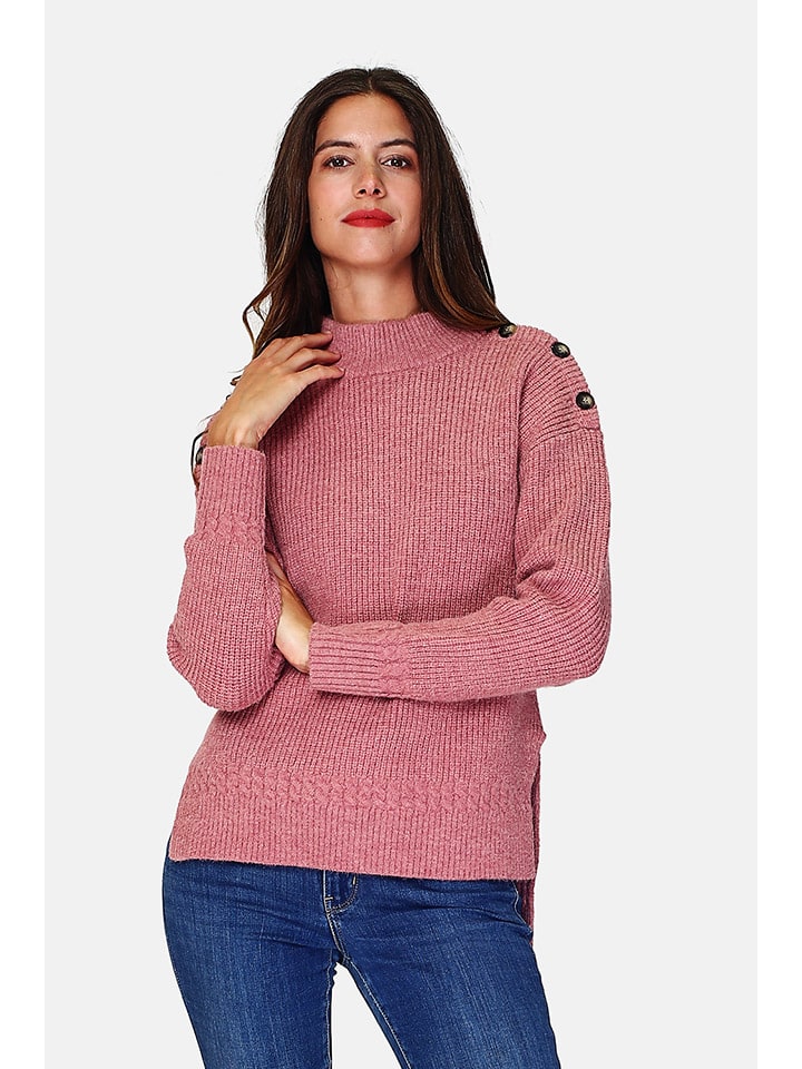 Sweter w kolorze jasnoróżowym