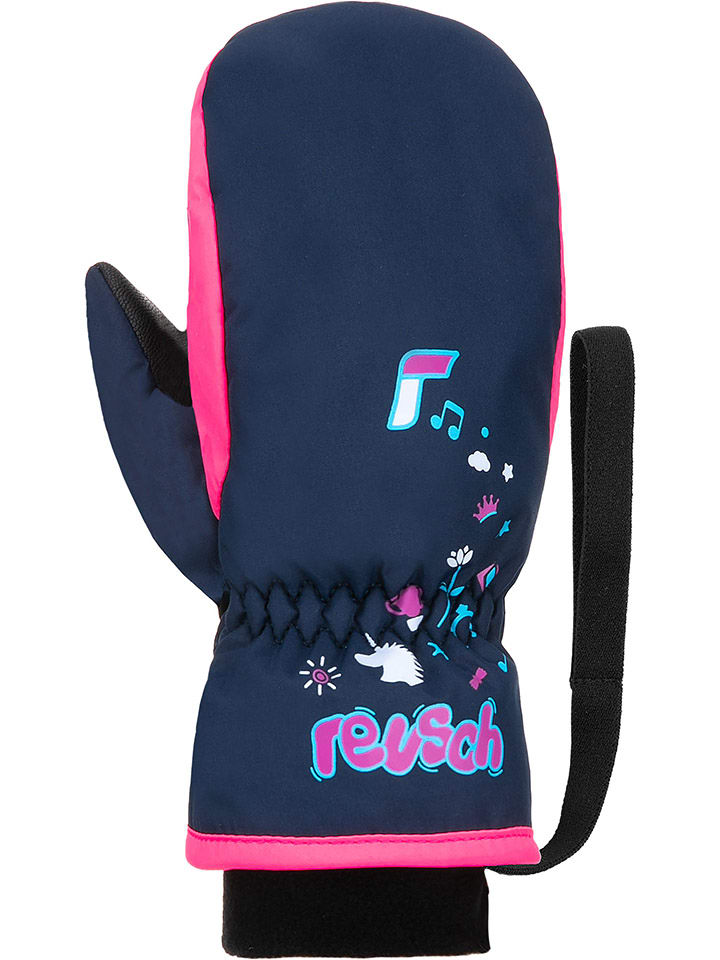 Rękawiczki funkcyjne "Reusch Kids" w kolorze różowo-granatowym