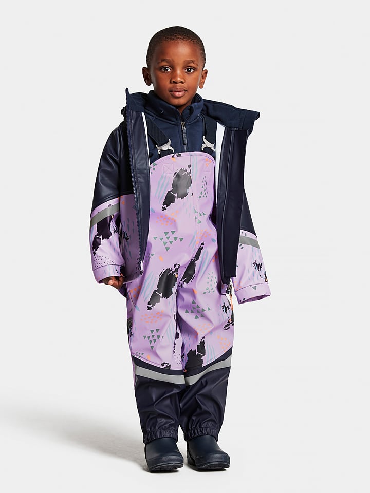 Didriksons 2 delige regenoutfit Waterman paars donkerblauw goedkoop kopen limango