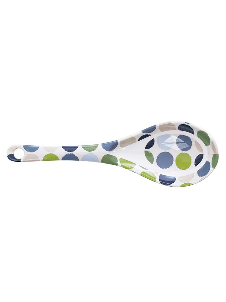 Łyżka "Niki" w kolorze zielono-niebiesko-szarym do serwowania - 21,8 cm
