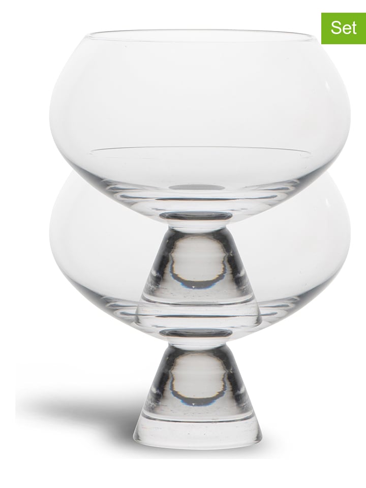 2-delige set: glazen "Indy" transparant - 240 ml