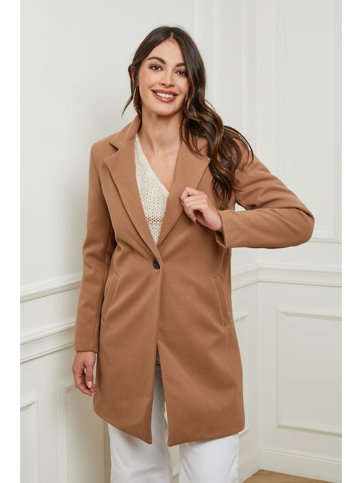 Josefine Tussenmantel camel goedkoop kopen limango