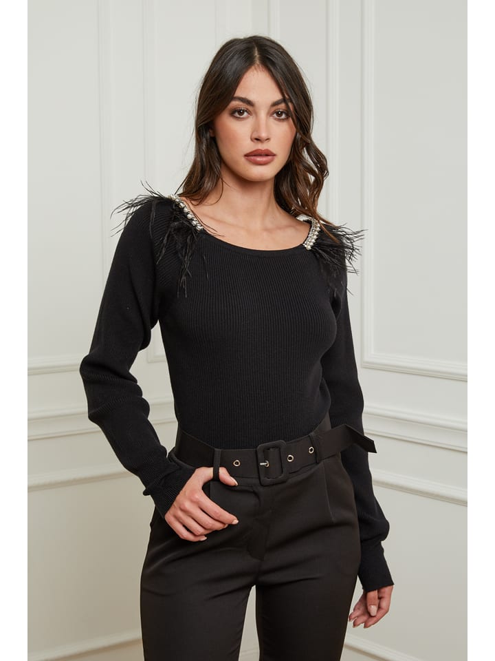 Pullover "Destin" in Schwarz