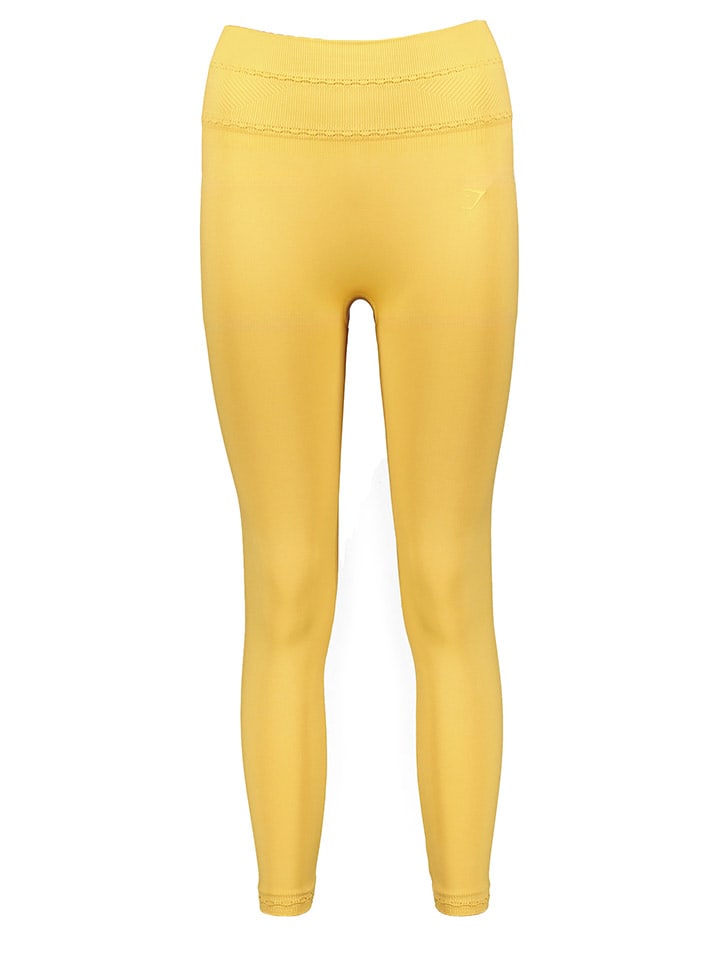 Legginsy sportowe "Studio" w kolorze żółtym