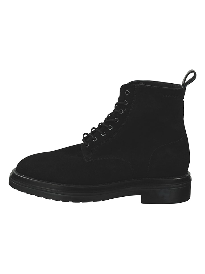 Leder-Boots "Boggar" in Schwarz