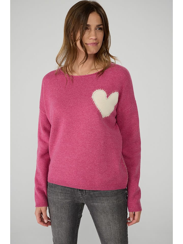 Roze wollen trui online