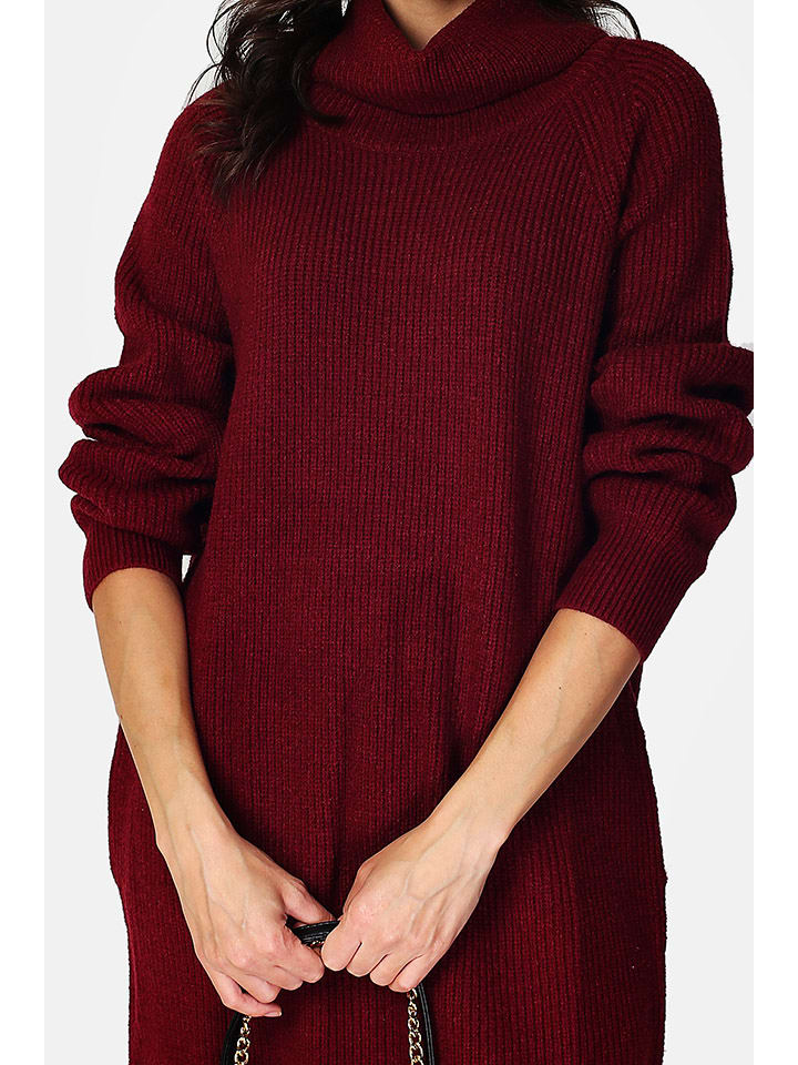 Gebreide jurk bordeaux new arrivals