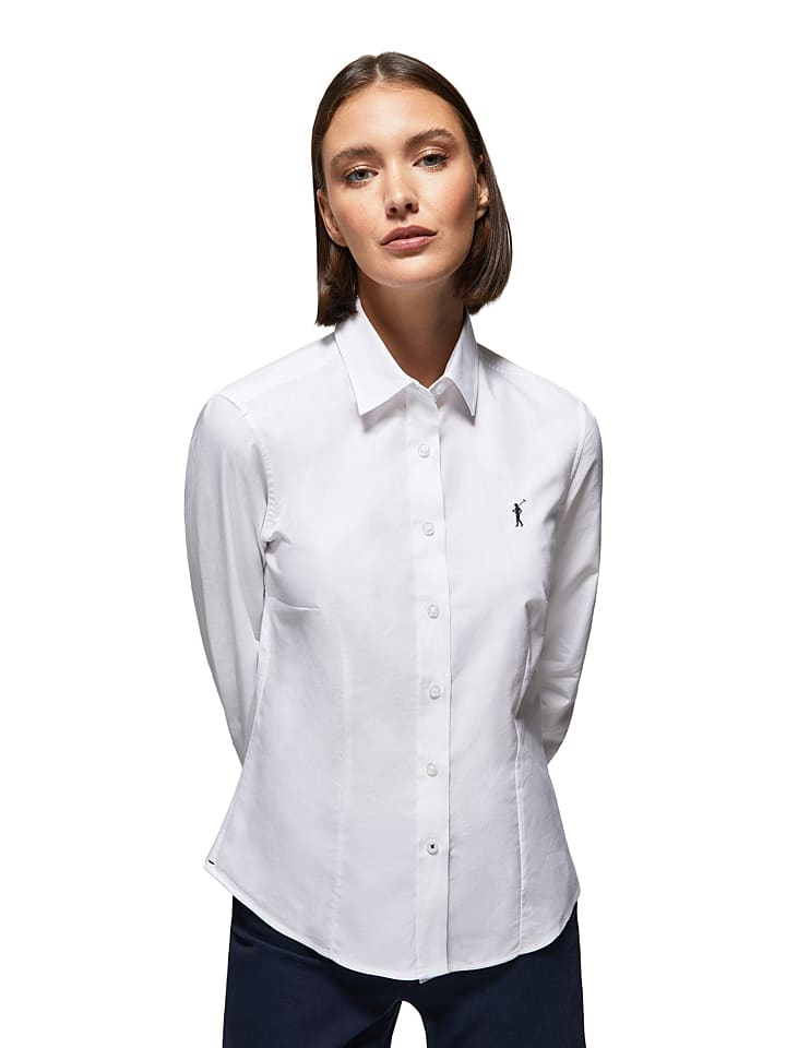 Polo Club Blouse slim fit wit goedkoop kopen limango