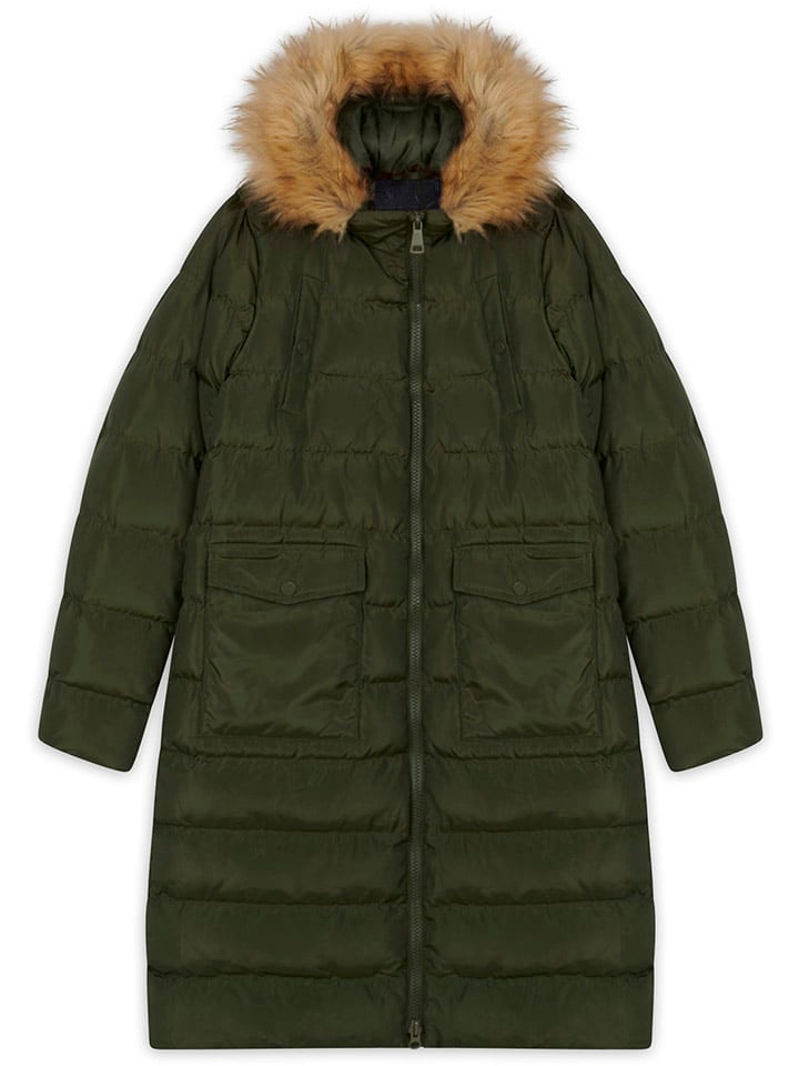 Płaszcz pikowany "Olten" w kolorze khaki