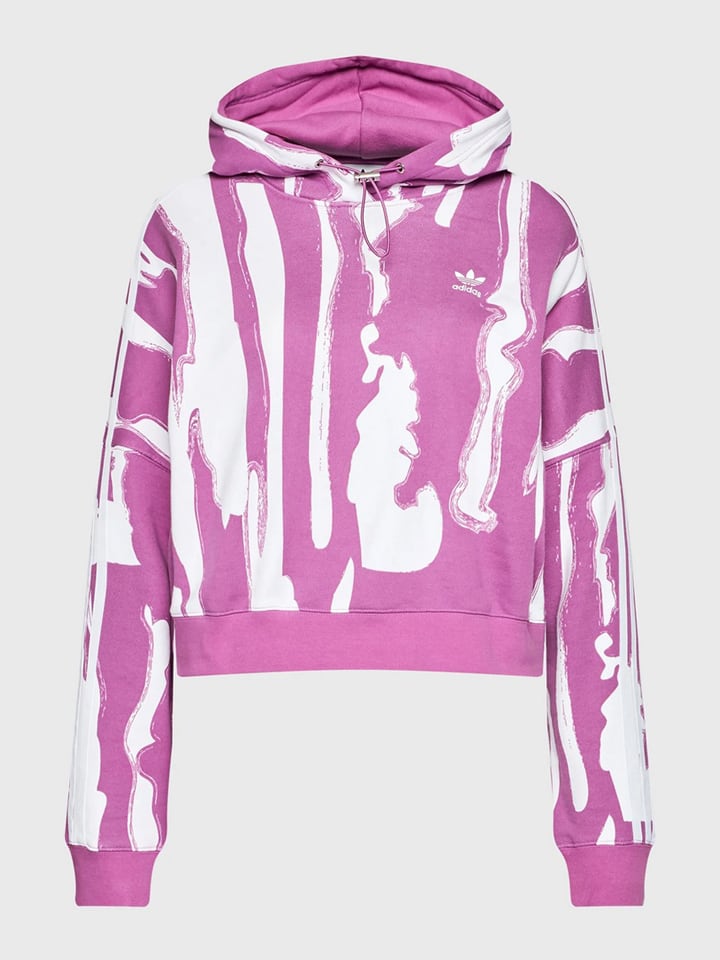 adidas Hoodie paars wit goedkoop kopen limango