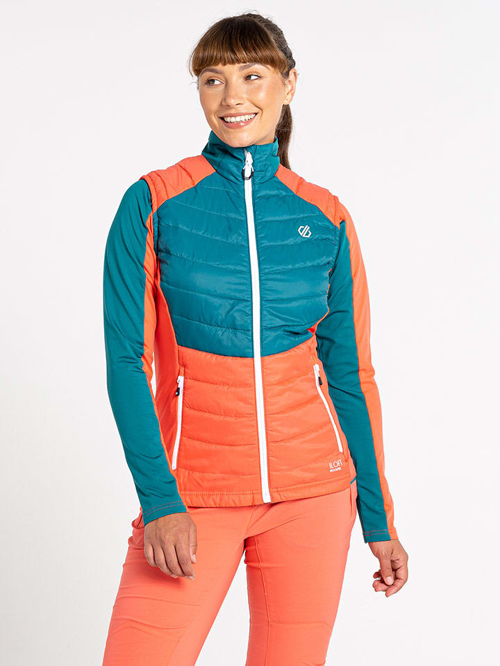 Functionele bodywarmer "Culmination" groen/oranje